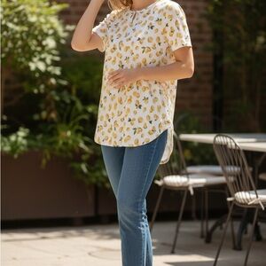 Lemon Print Blouse